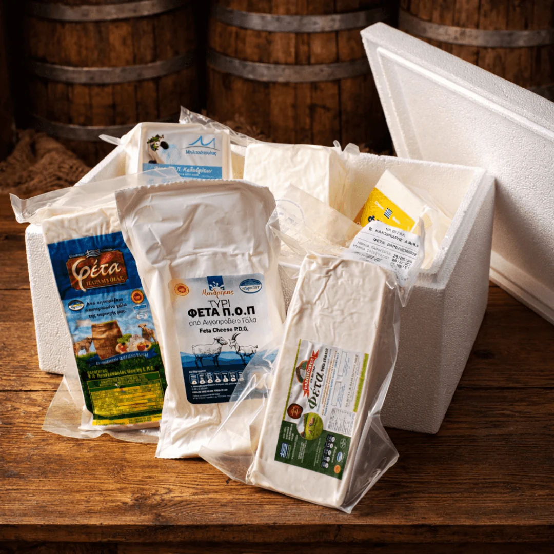 Grand Tour of PDO Feta: Signature Selection of 5 Barrel-Aged Greek Fetas (2.4kg Tasting Bundle) - Image 4
