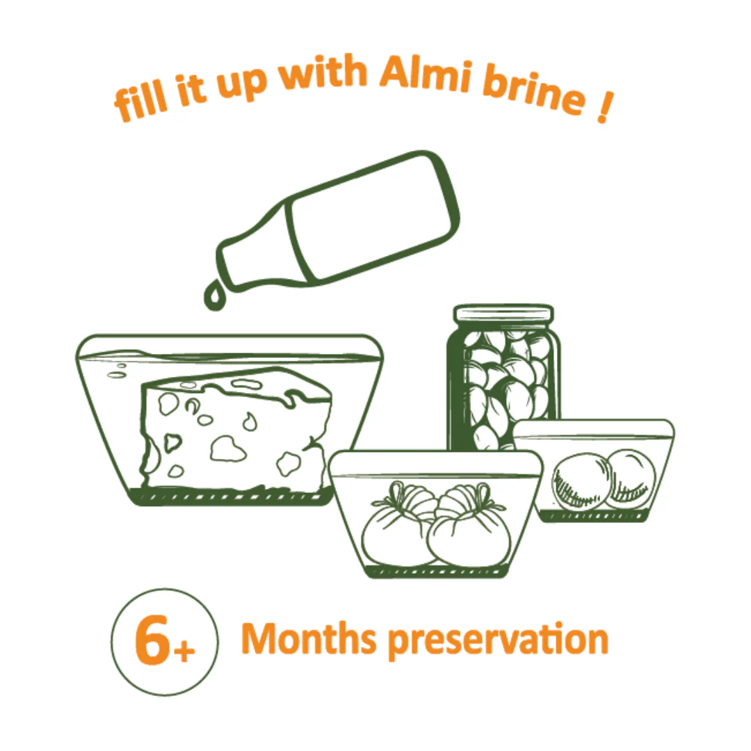 Almi Greek Brine Solution – Professional Preservation for Feta, Cheese & Olives (1L) - Image 4