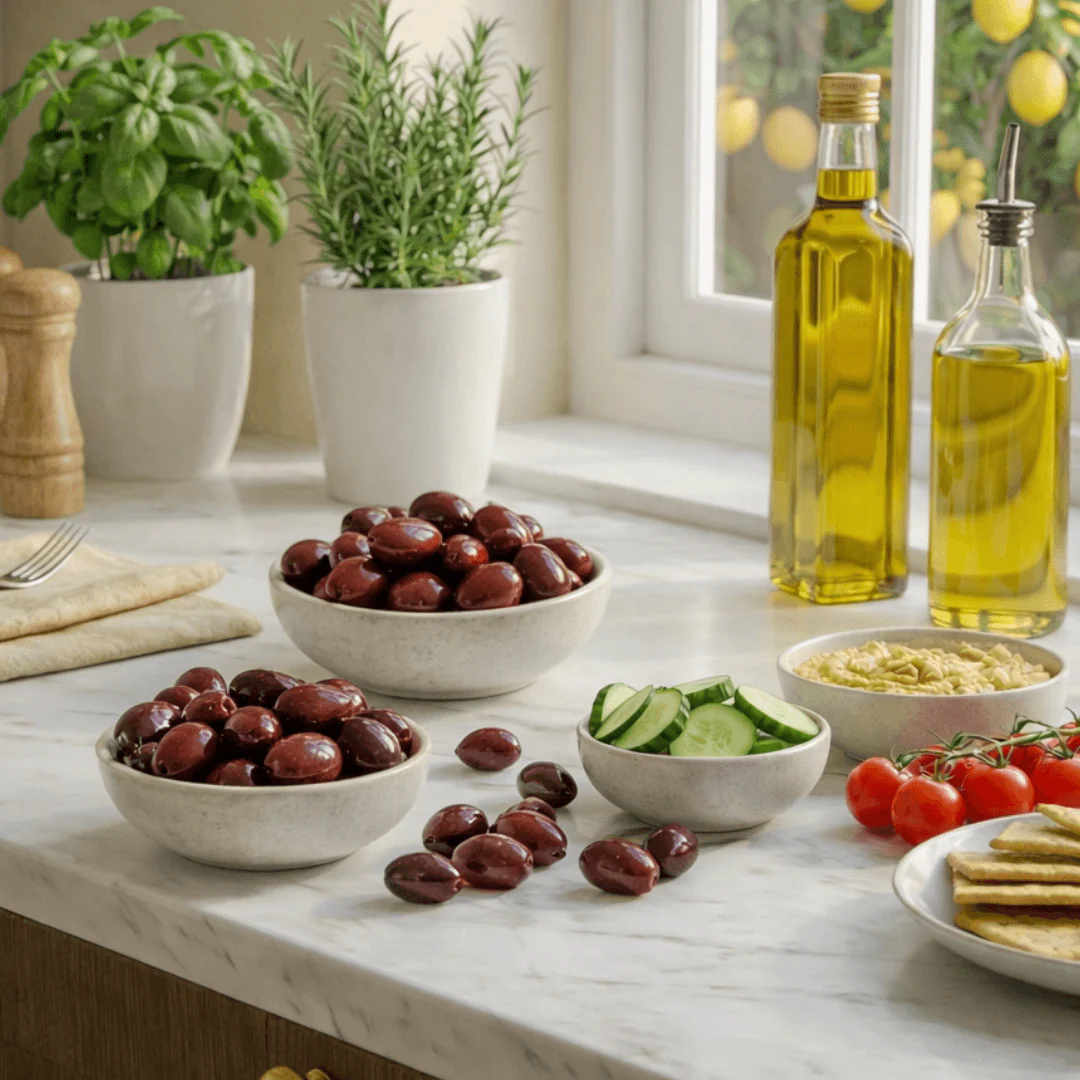 Amfissa Black Olives – hand-picked | Perfect for salads, mezze & Greek dishes (3x250g) - Image 2