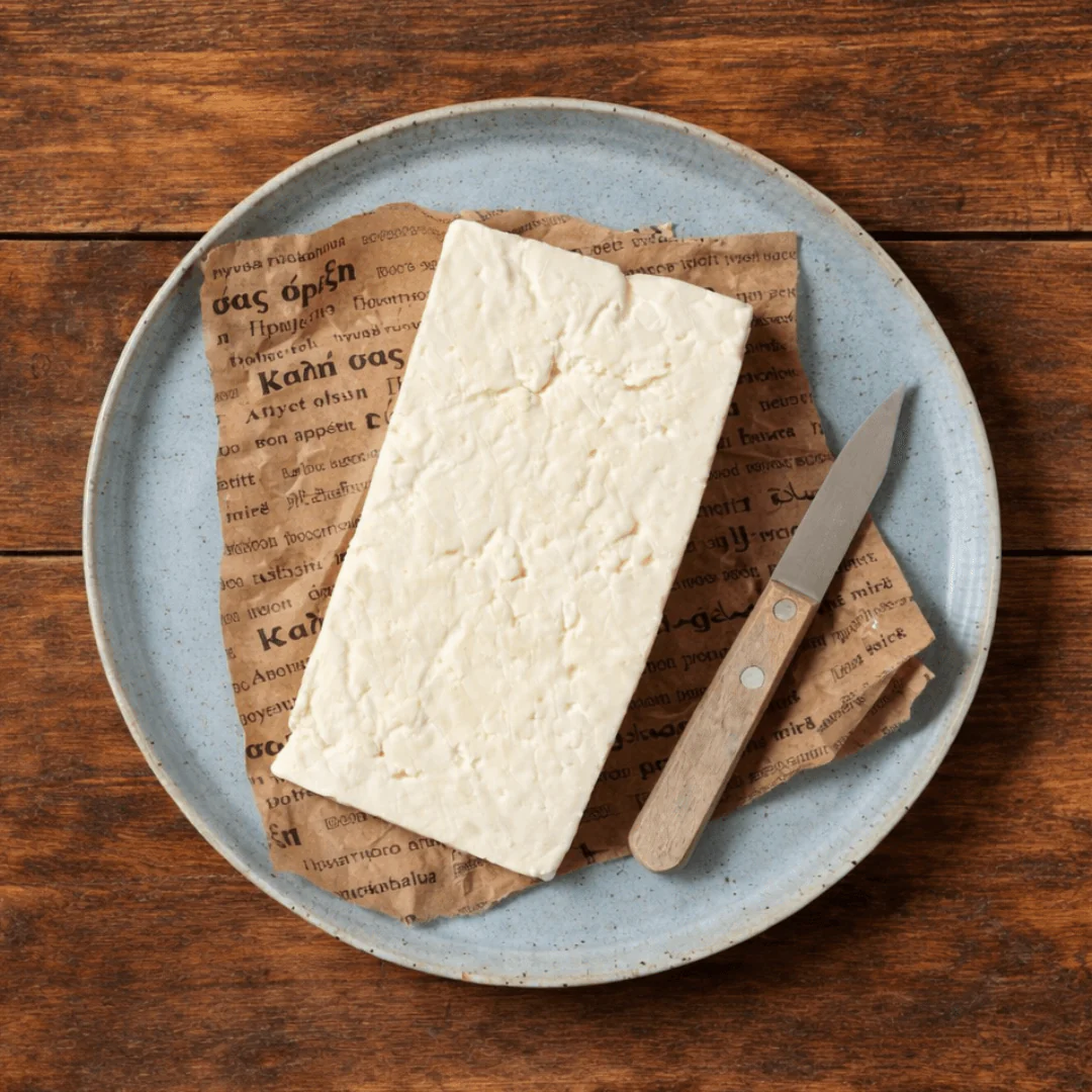 Traditional Barrel-Aged Feta PDO “Epirus Heritage” – Oak Barrel Matured, Hand-Cut (approx. 500g) - Image 3