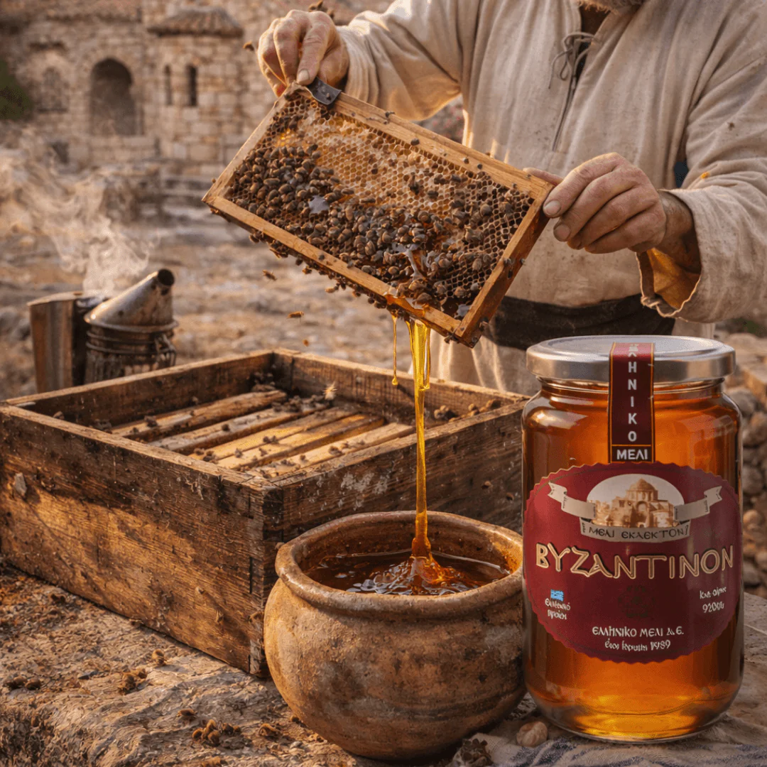 Byzantine Wildflower Honey – Premium Greek Mountain Selection (920g) - Image 4