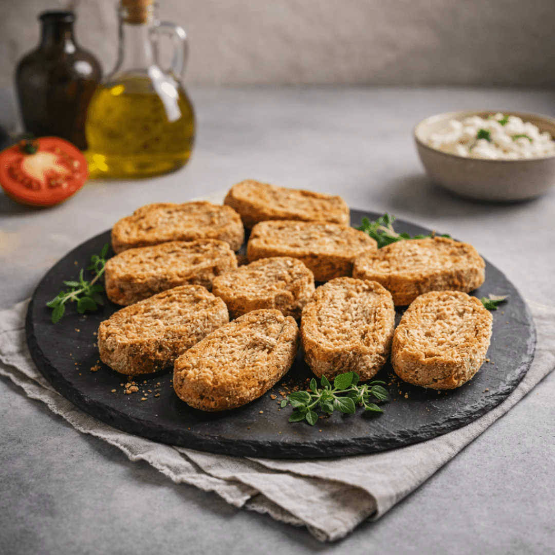 Cretan Dakos Rusks – Traditional Wholegrain Barley Rusks from Crete (600g) - Image 3