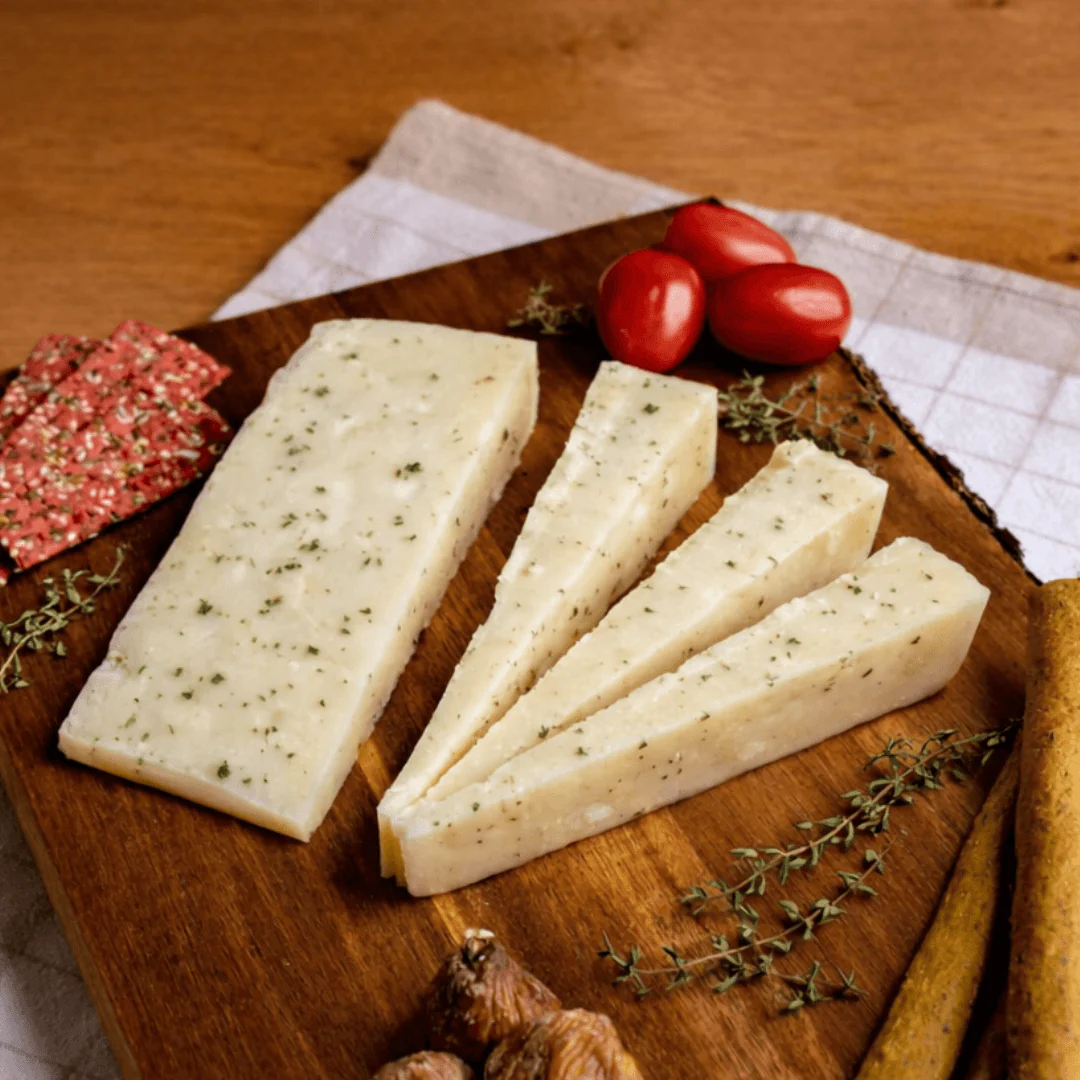 Cretan Graviera with Thyme - Aged Cheese for Oven & Aperitifs (200g) - Image 3
