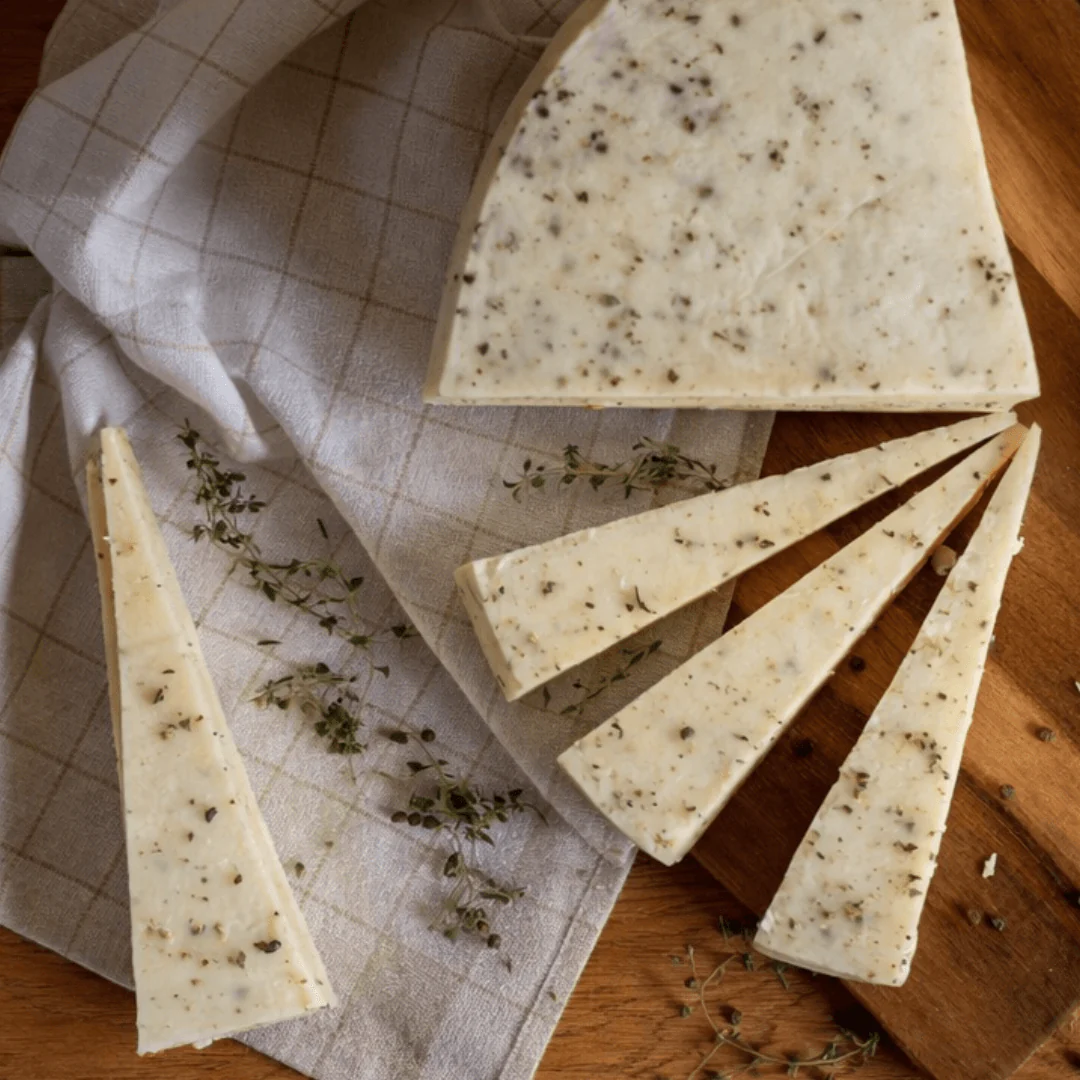 Cretan Graviera with Thyme - Aged Cheese for Oven & Aperitifs (200g) - Image 4