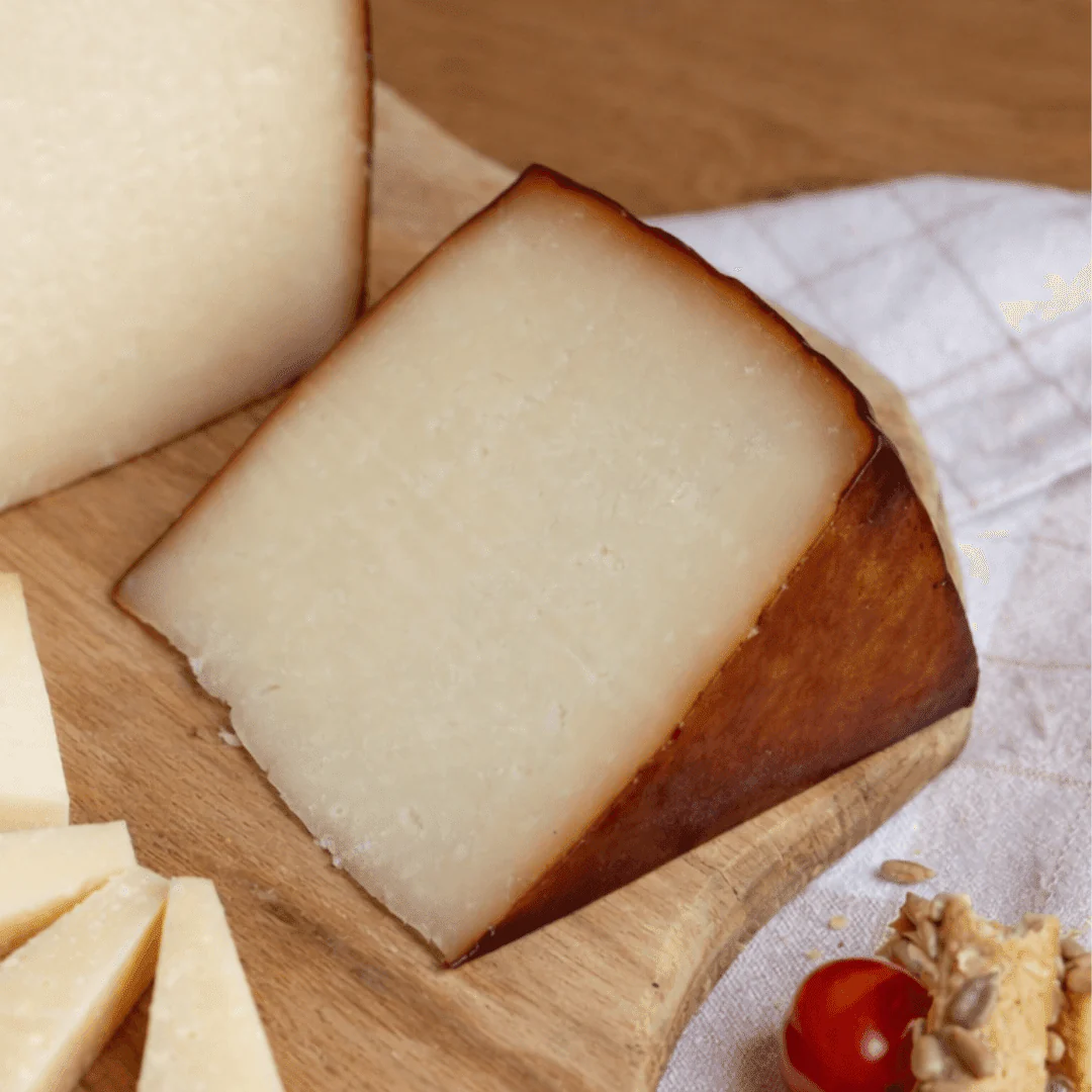 Cretan Smoked Graviera – Traditional Smoked Sheep & Goat Cheese from Crete (200g) - Image 2
