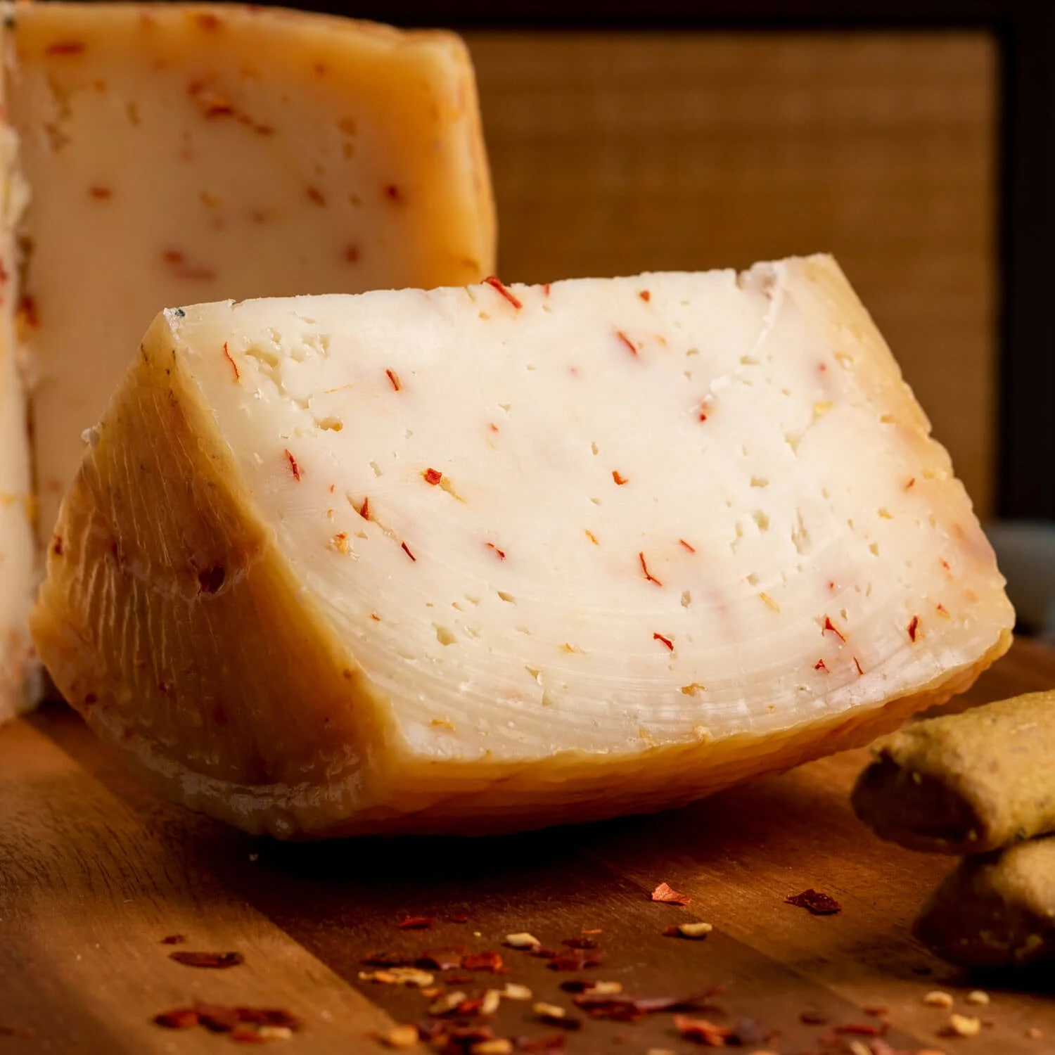 Cretan Spicy Graviera with Chili – Spicy Sheep & Goat Cheese from Crete (200g) - Image 2
