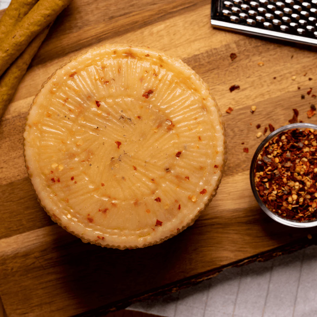 Cretan Spicy Graviera with Chili – Spicy Sheep & Goat Cheese from Crete (200g) - Image 4