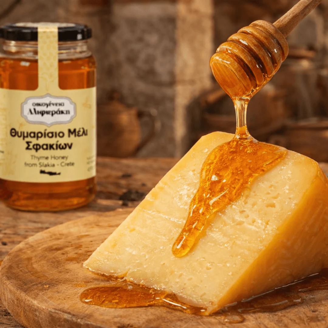 Cretan Thyme Honey from Sfakia – natural, antibacterial, perfect for yogurt & herbal teas | 450g - Image 2