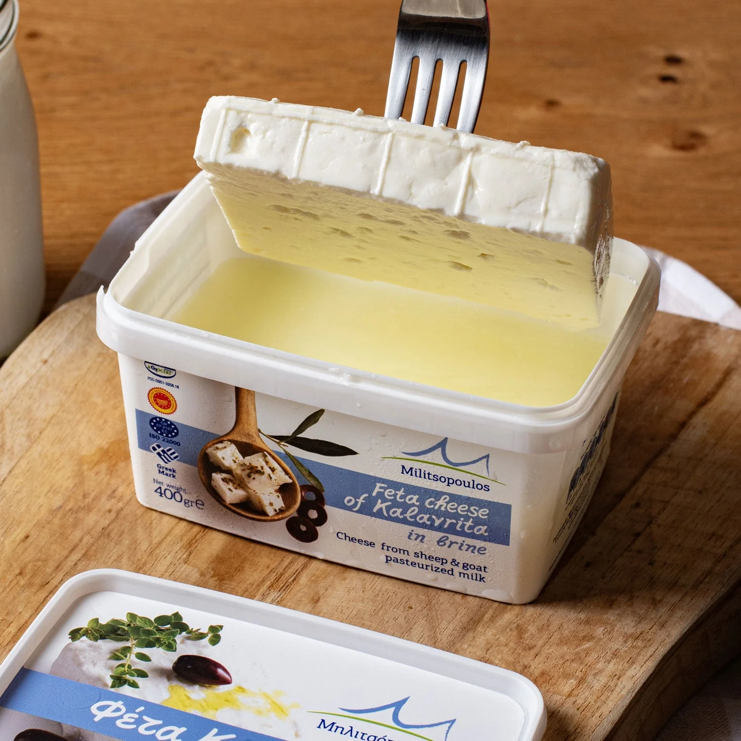 Feta PDO Kalavryta in Brine 400g – Artisanal Mountain Cut (2x200g) - Image 4