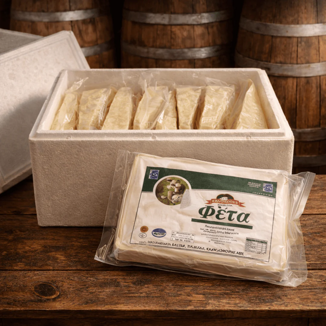 Greek Feta PDO “Pyrgos Reserve” Barrel-Aged in Wooden Barrels – Rich & Tangy | Peloponnese (≈500g) - Image 4