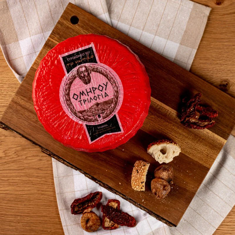 Homer Trilogy Graviera from Ios – Greek Mixed Milk Cheese (Goat, Sheep & Cow) | 200g - Image 3