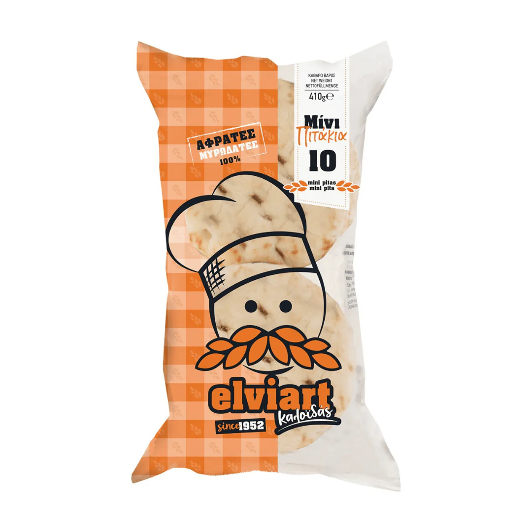 Greek Mini Pita Bread – Fresh 11cm Rounds (10pcs | Vegetarian-Friendly) - Image 2