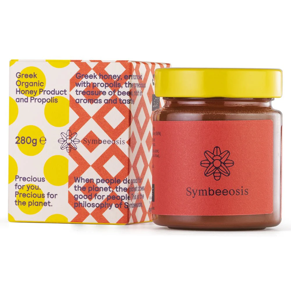 Greek Organic Honey and Propolis - 280g - Symbeeosis - Image 2