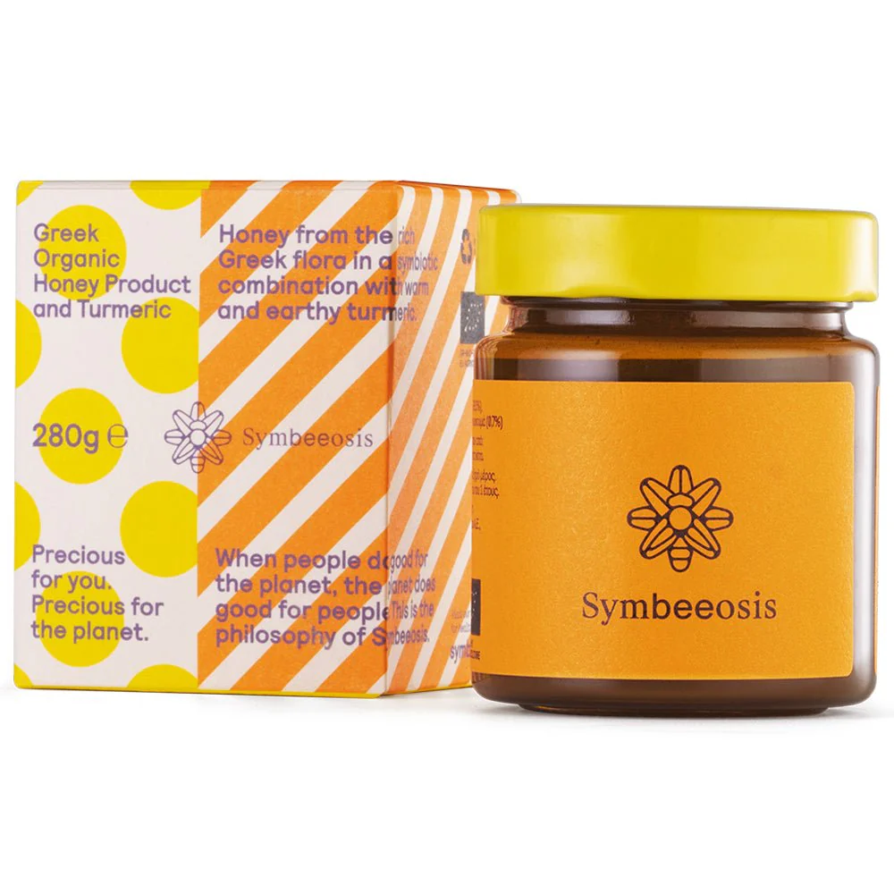 Greek Organic Honey and Turmeric - 280g - Symbeeosis - Image 2