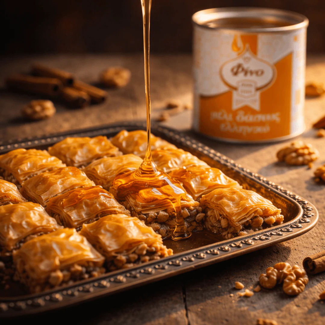 Greek Forest Honey Attiki Fino – ideal for yogurt, tea and everyday healthy recipes | 1 kg Tin - Image 3