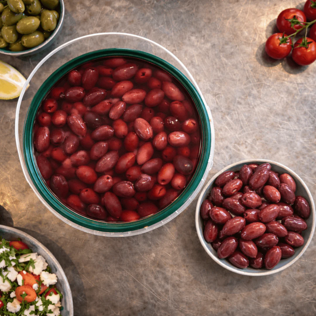 Authentic Kalamata Olives in Brine - Horeca Format 3kg (Calibre 181-200) - Image 2