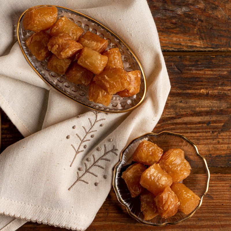 Kourkoubinia – Crispy Greek Phyllo Bites with Citrus & Cinnamon Syrup (200g) - Image 3