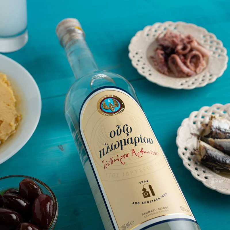 LIMITED EDITION - Ouzo Plomari 3x700ml + 1 glass - Image 3