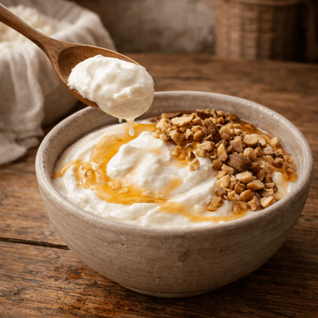 Organic Whole Greek Cow Yogurt “Tsantilas” 10% – Traditionally Hand-Strained, Ultra Creamy & Velvet-Smooth (3x180g) - Image 4