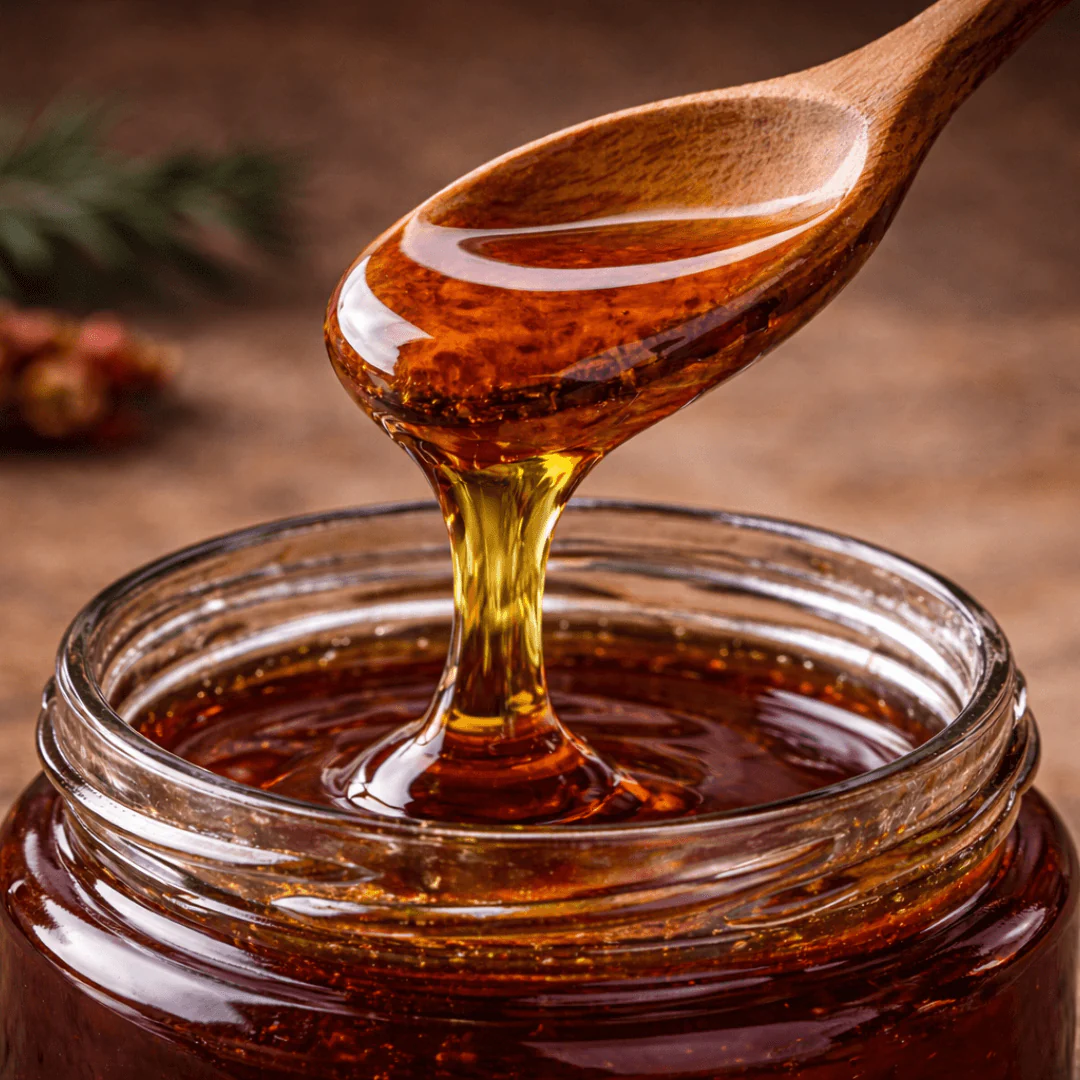 Organic Greek Oak Honey from Arcadia – Rare Dark Honeydew Honey | 450g - Image 3