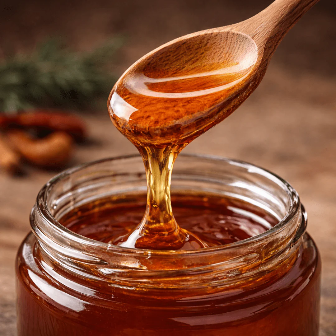 Organic Mainalo Fir Honey from Arcadia – Raw, Non-Crystallising | 450g - Image 3