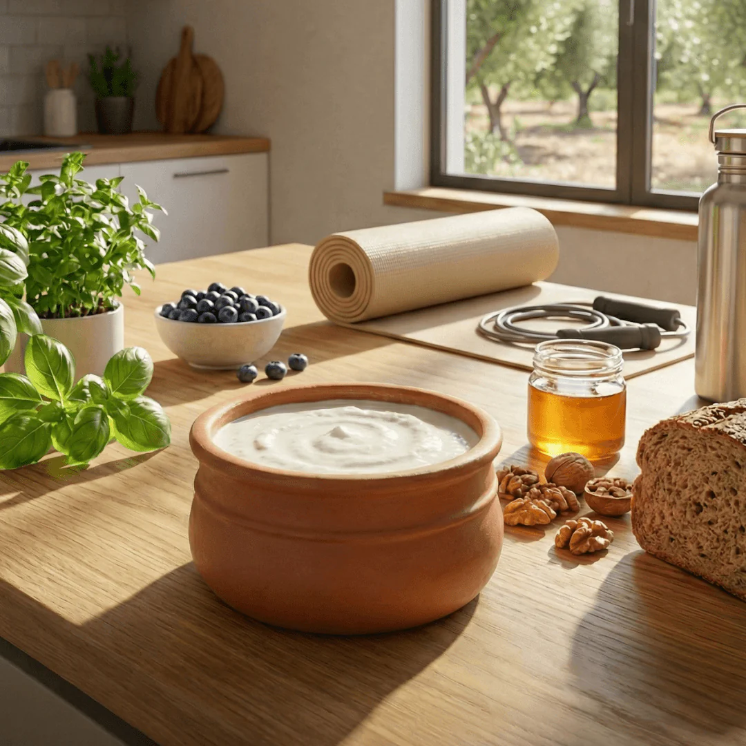 Organic Arcadian Sheep Yogurt in Clay Pot – High-Protein, Traditional Recipe (3×230g) - Image 3