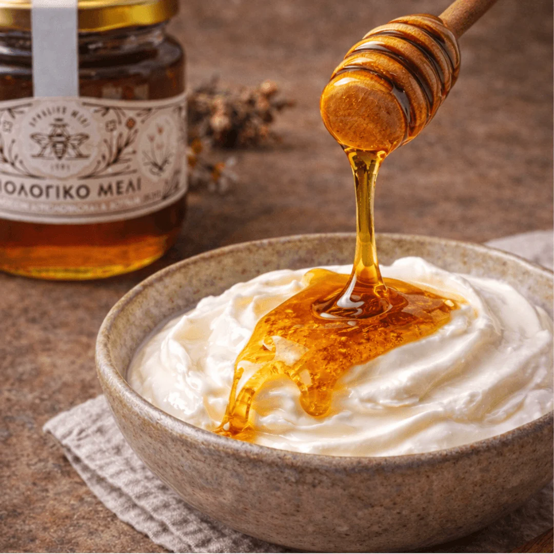 Organic Wildflower & Aromatic Herbs Honey from Arcadia – Delicate & Floral | 450g - Image 2