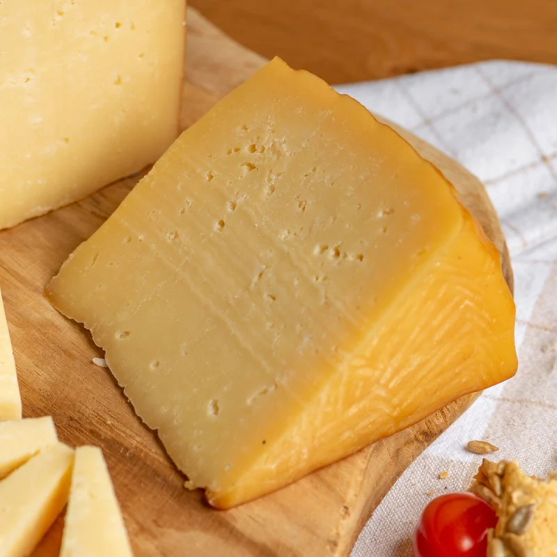Smoked Graviera “Kapnisti” from Ios – Perfect for gourmet cheese boards | 200g - Image 2