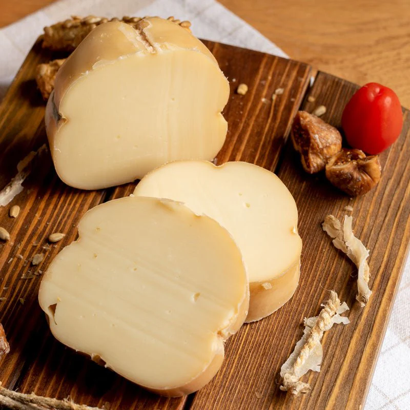 Smoked Metsovone PDO from Metsovo – naturally aged, perfect for grilling & table cheese | Whole piece ~1.5 kg - Image 3