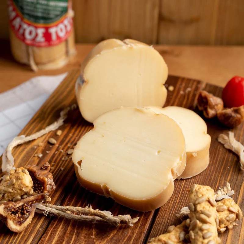 Smoked Metsovo Cheese – Naturally Smoked Greek Hard Cheese (200g) - Image 2
