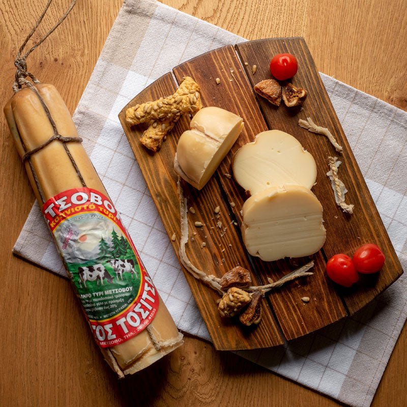 Smoked Metsovo Cheese – Naturally Smoked Greek Hard Cheese (200g) - Image 4