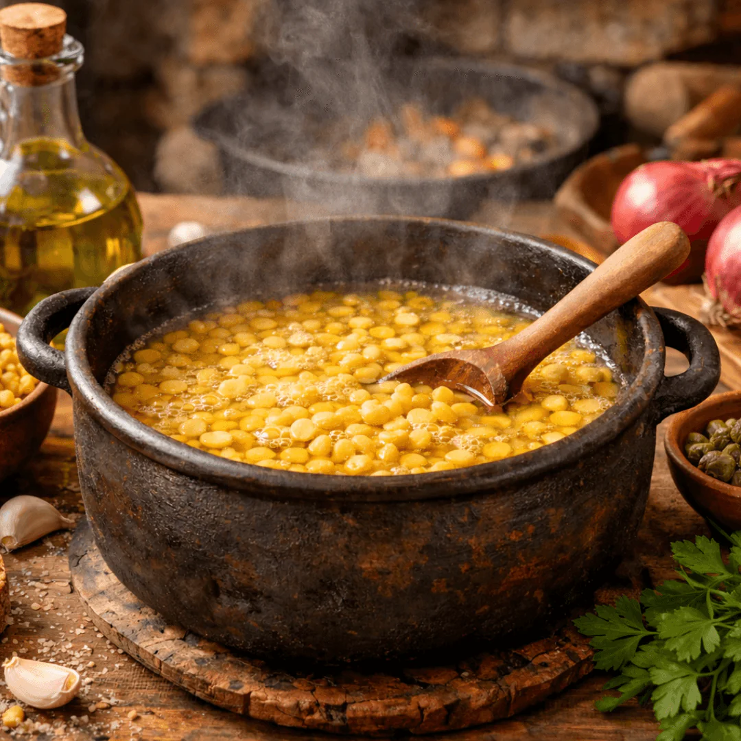 Traditional Greek Split Fava (Yellow Peas) – High Fibre Mediterranean Legume (500g) - Image 3
