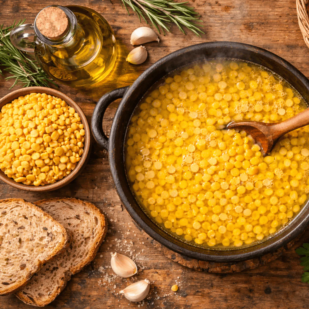 Traditional Greek Split Fava (Yellow Peas) – High Fibre Mediterranean Legume (500g) - Image 4