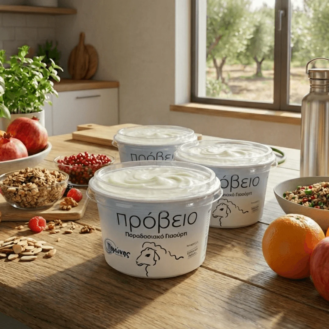 Traditional Greek Sheep Yogurt with Natural Cream – 3x220g - Image 2